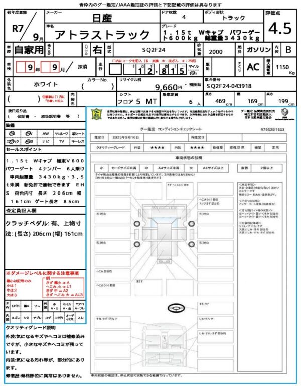 Ref:AUX-19625254 NISSAN ATLAS TRUCK 2025 - Image 21