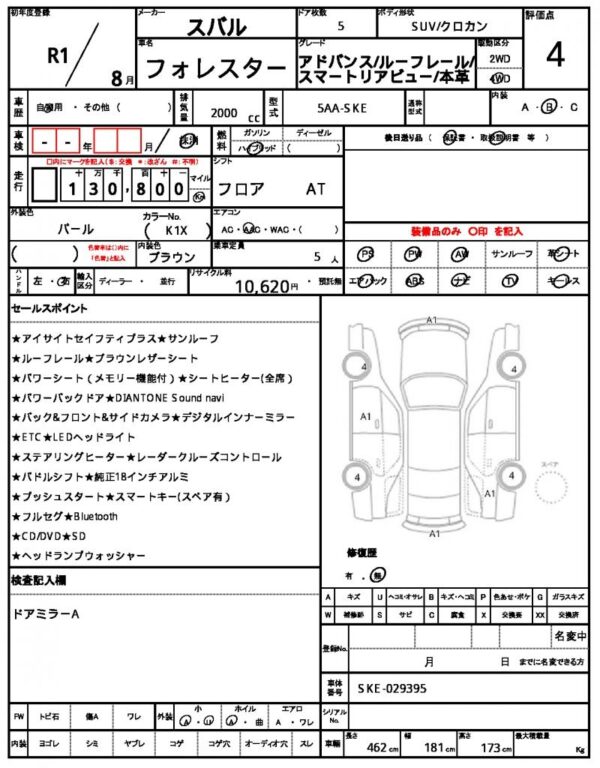 Ref:AUX-19644820 SUBARU FORESTER 2019 - Image 21