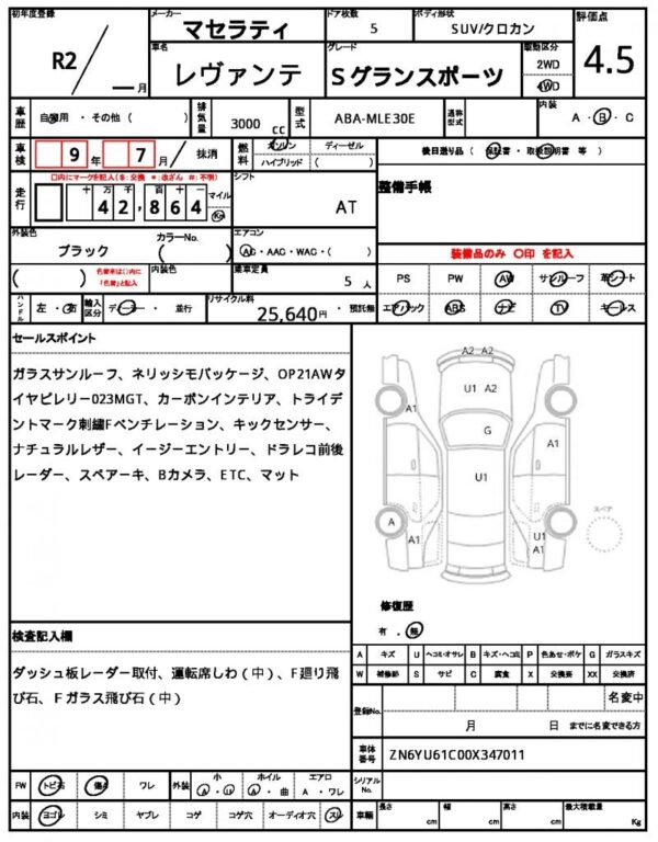 Ref:AUX-19648415 MASERATI LEVANTE 2020 - Image 7