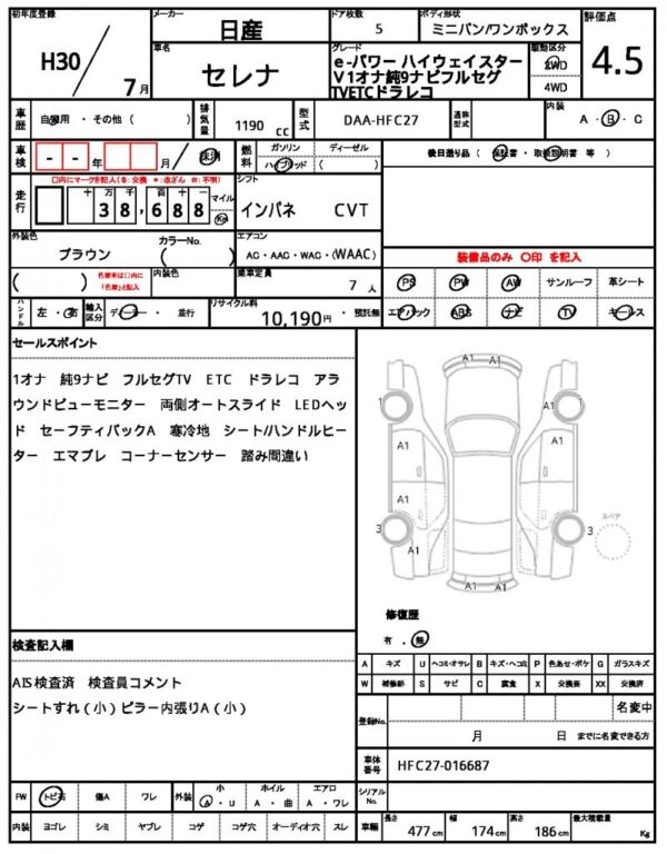 Ref:AUX-19664442 NISSAN SERENA 2018 - Image 21