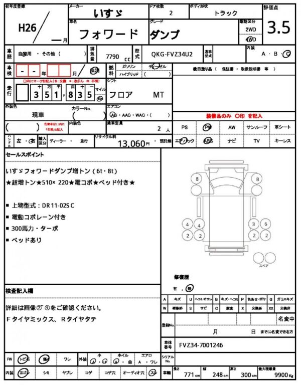Ref:AUX-19671969 ISUZU FORWARD 2014 - Image 21
