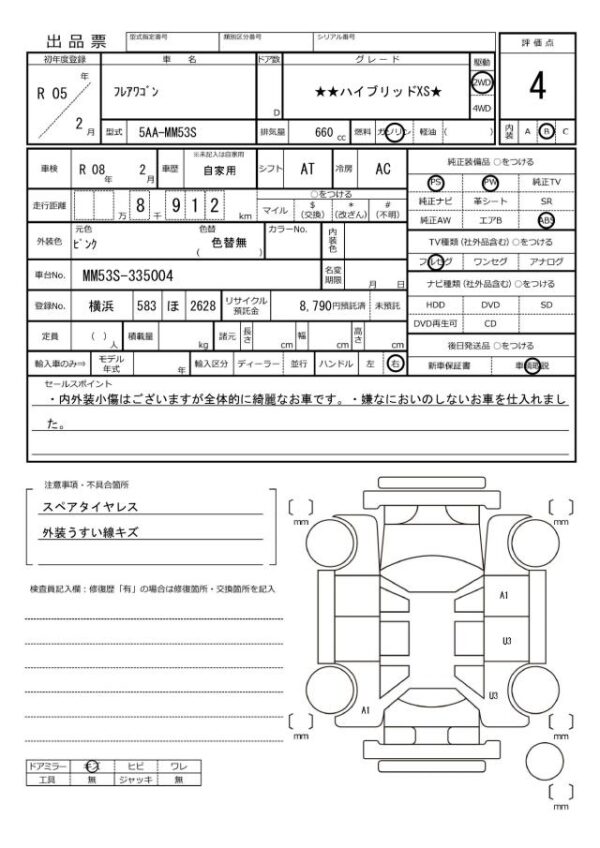 Ref:AUX-19672084 MAZDA FLAIR WAGON 2023 - Image 20