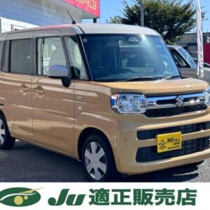 2023 Suzuki Spacia yellow hybrid used car Japan export