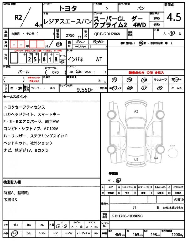 Ref:AUX-19676113 TOYOTA REGIUS ACE VAN 2020 - Image 5