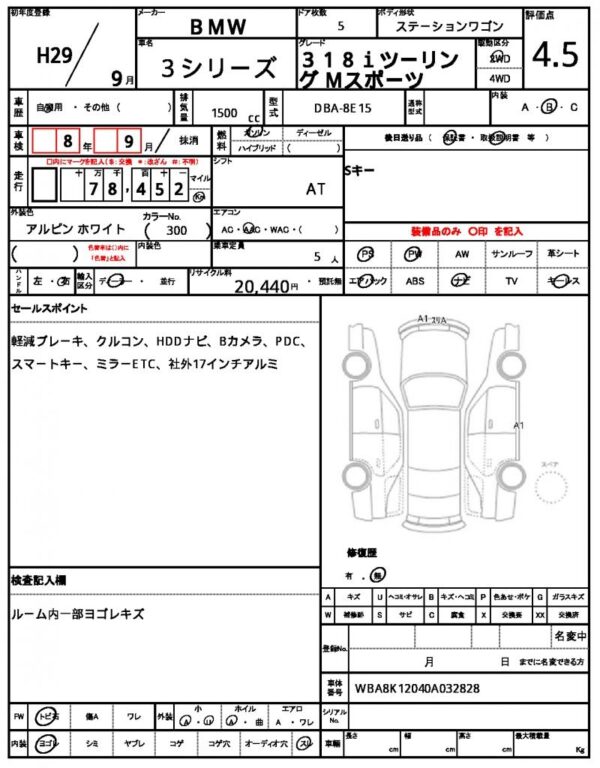 Ref:AUX-19680569 BMW 3 SERIES 2017 - Image 7