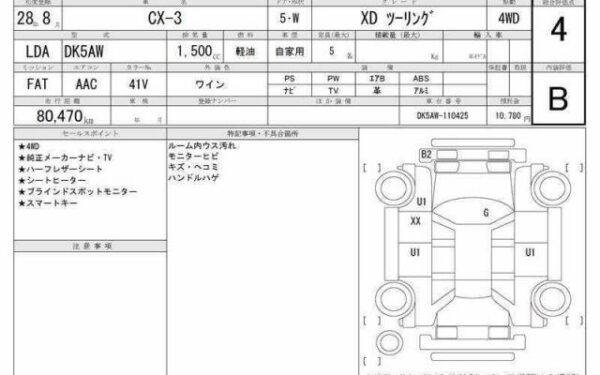 Ref:AUX-19692894 MAZDA CX-3 2016 - Image 6