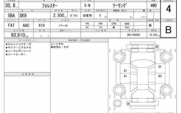 Ref:AUX-19696523 SUBARU FORESTER 2018 - Image 6