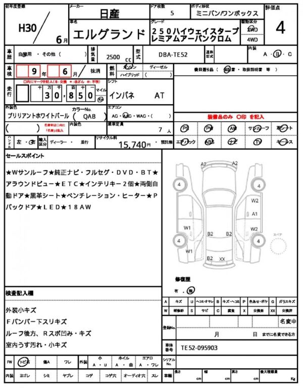 Ref:AUX-19703664 NISSAN ELGRAND 2018 - Image 21