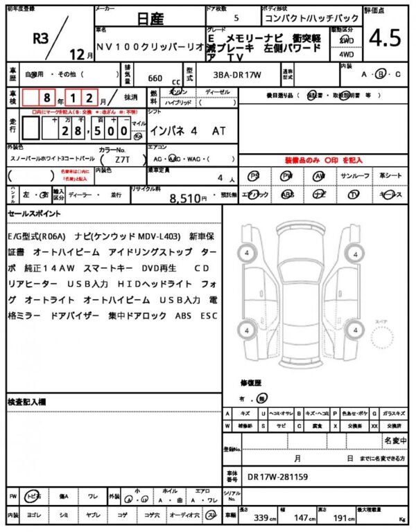 Ref:AUX-19710096 NISSAN NV100CLIPPER RIO 2021 - Image 21