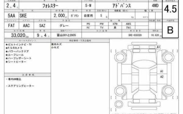 Ref:AUX-19712446 SUBARU FORESTER 2020 - Image 6