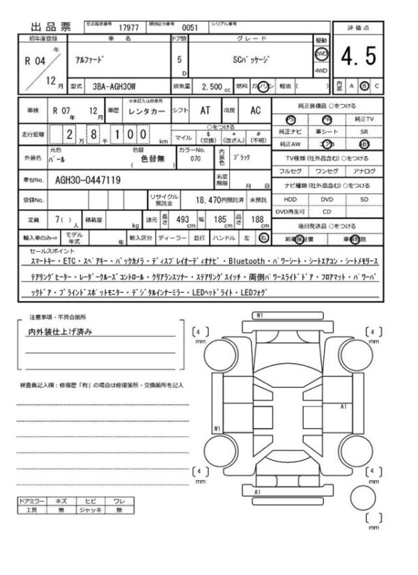 Ref:AUX-19719347 TOYOTA ALPHARD 2022 - Image 21