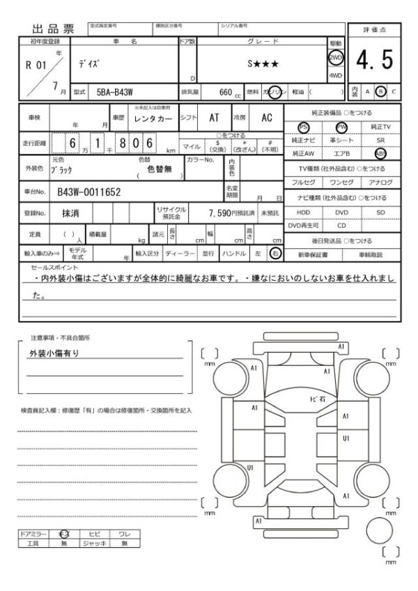 Ref:AUX-19719673 NISSAN DAYZ 2019 - Image 20