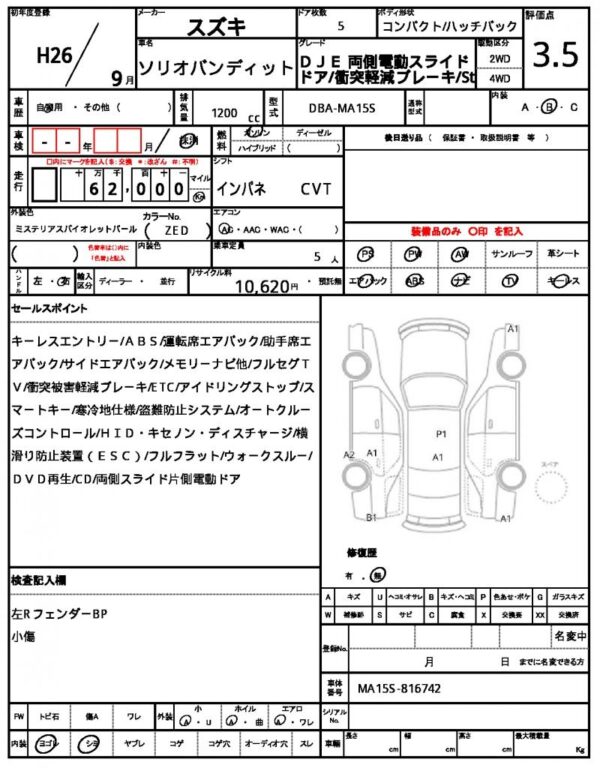 Ref:AUX-19726318 SUZUKI SOLIO BANDIT 2014 - Image 21
