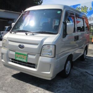 2010 Subaru Sambar Van gold gasoline used car Japan export
