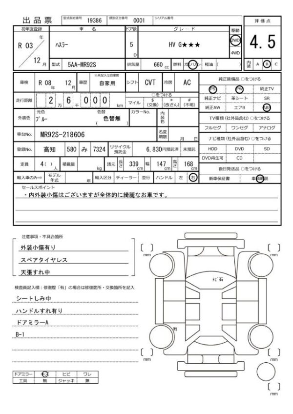Ref:AUX-19750708 SUZUKI Hustle 2021 - Image 20