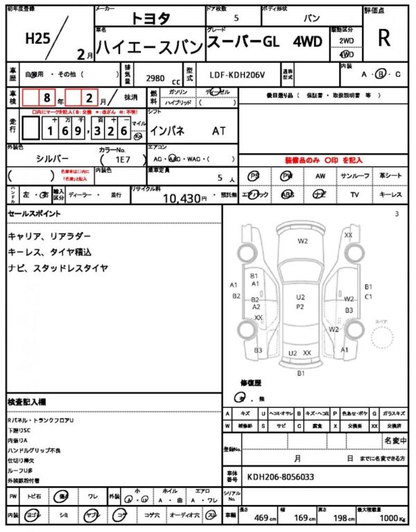 Ref:AUX-19758755 TOYOTA HIACE VAN 2013 - Image 5