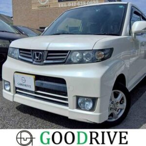 2009 Honda Zest Spark white gasoline used car Japan export