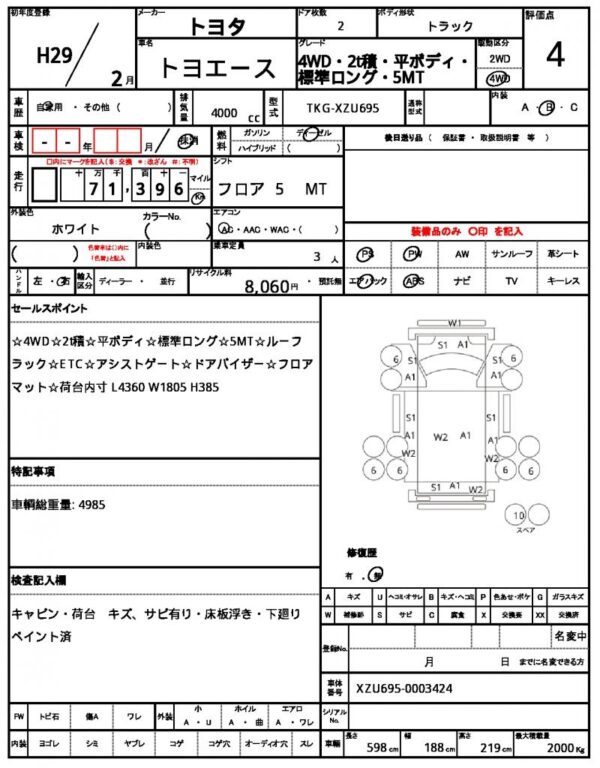 Ref:AUX-19770696 TOYOTA TOYOACE 2017 - Image 21