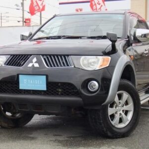2008 Mitsubishi Triton black gasoline used car Japan export