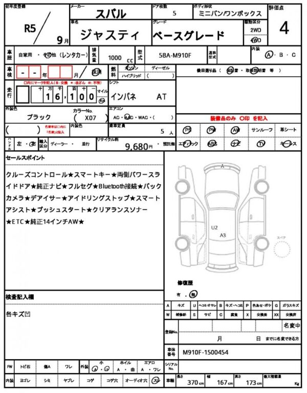 Ref:AUX-19787252 SUBARU JUSTY 2023 - Image 21