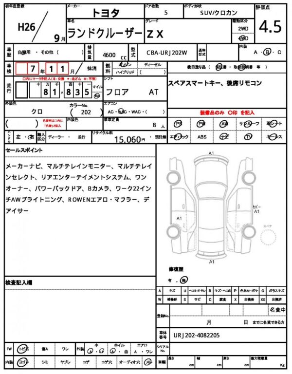 Ref:AUX-19790817 TOYOTA LAND CRUISER 2014 - Image 6