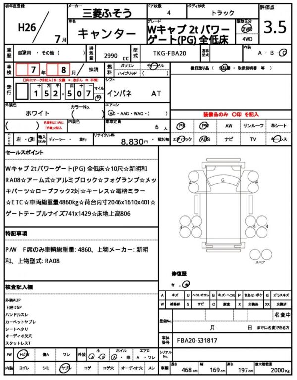 Ref:AUX-19794665 MITSUBISHI FUSO CANTER 2014 - Image 21