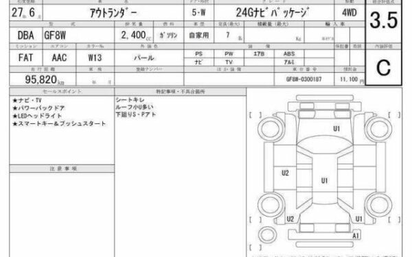 Ref:AUX-19803177 MITSUBISHI OUTLANDER 2015 - Image 6
