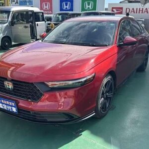 2024 Honda Accord red hybrid used car Japan export