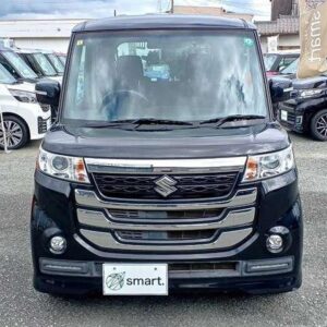 2017 Suzuki Spacia black hybrid used car Japan export