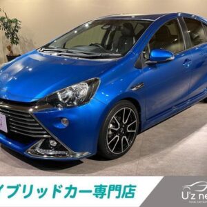 2016 Toyota Aqua blue hybrid used car Japan export