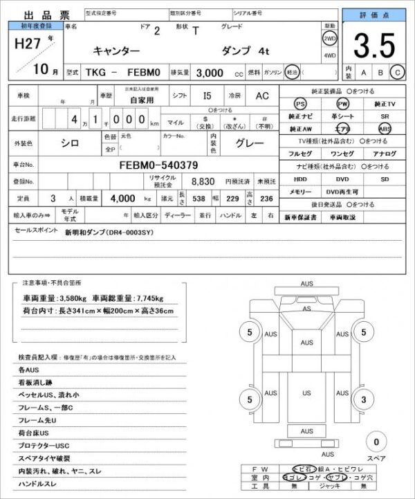Ref:AUX-19818386 MITSUBISHI FUSO CANTER 2015 - Image 21