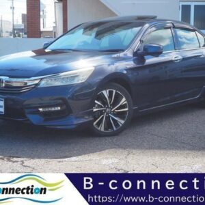 2016 Honda Accord Hybrid blue hybrid used car Japan export