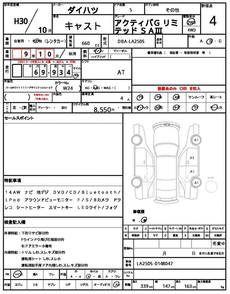 Ref:AUX-19849881 DAIHATSU CAST 2018 - Image 21