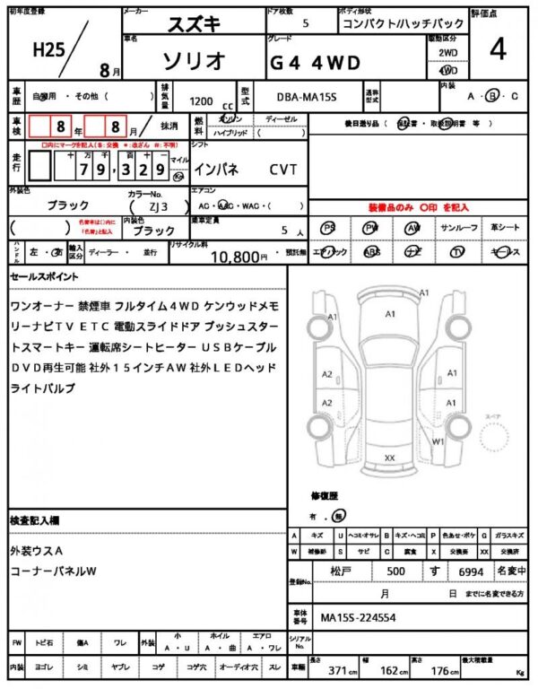 Ref:AUX-19865822 SUZUKI SOLIO 2013 - Image 21
