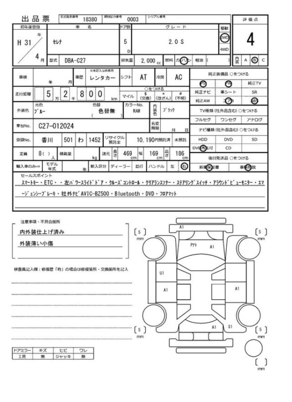 Ref:AUX-19869918 NISSAN SERENA 2019 - Image 21