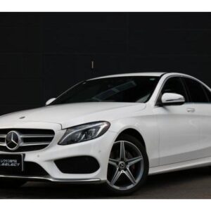 2017 Mercedes Benz C-Class white diesel used car Japan export