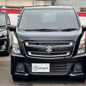 2017 Suzuki Wagon R black gasoline used car Japan export