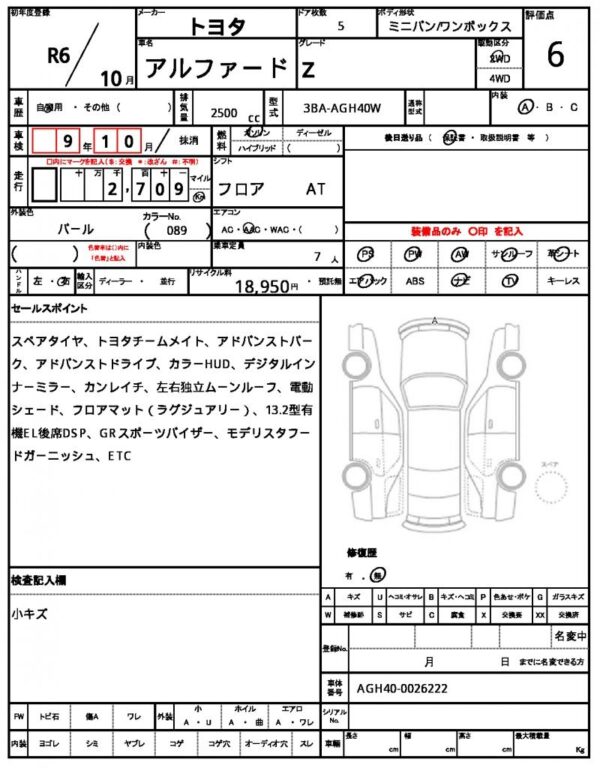 Ref:AUX-19898172 TOYOTA ALPHARD 2024 - Image 7