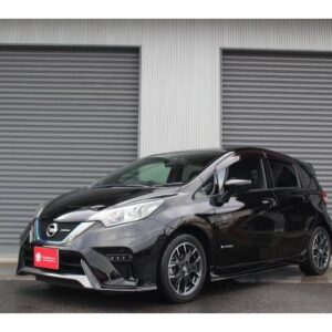 2018 Nissan Note black hybrid used car Japan export