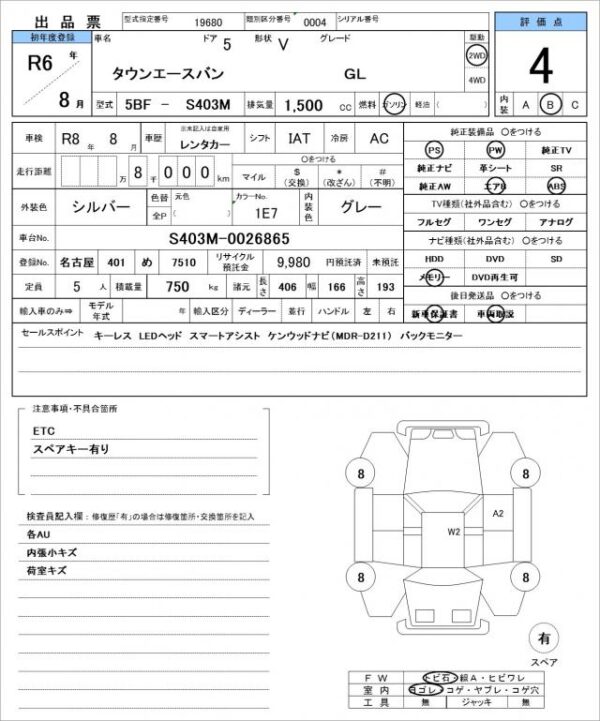 Ref:AUX-19945503 TOYOTA TOWNACE VAN 2024 - Image 21