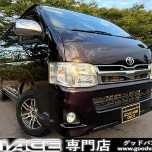 2013 Toyota Hiace Van purple diesel used car Japan export