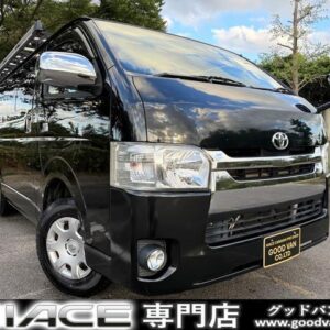 2015 Toyota Hiace Van black diesel used car Japan export