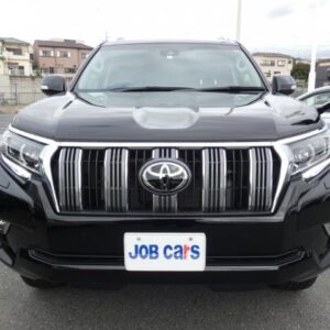 2023 Toyota Land Cruiser Prado black gasoline used car Japan export