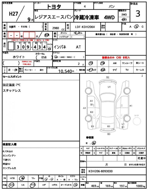 Ref:AUX-19992476 TOYOTA REGIUS ACE VAN 2015 - Image 5