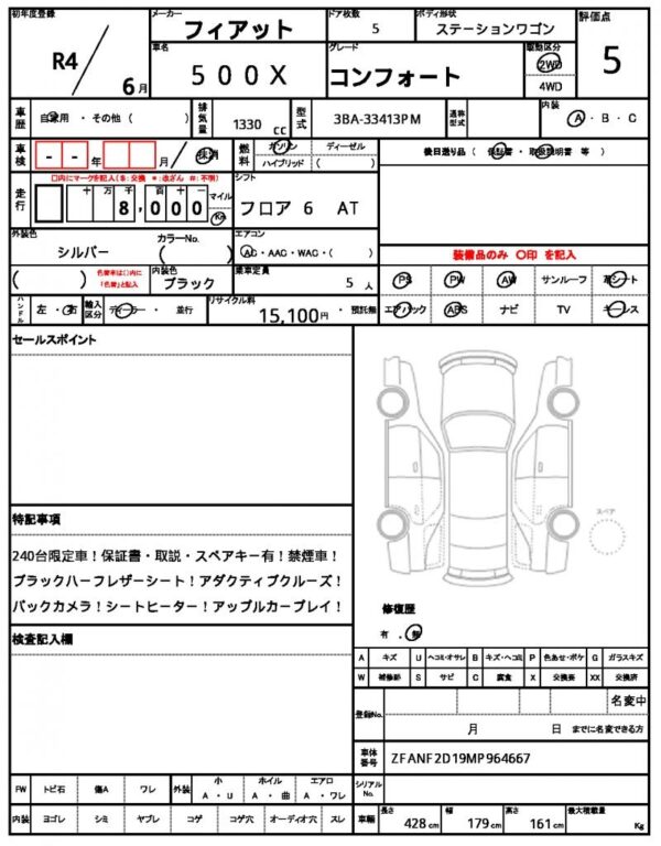 Ref:AUX-19992575 FIAT 500X 2022 - Image 21