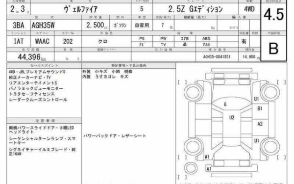 Ref:AUX-19996224 TOYOTA VELLFIRE 2020 - Image 6