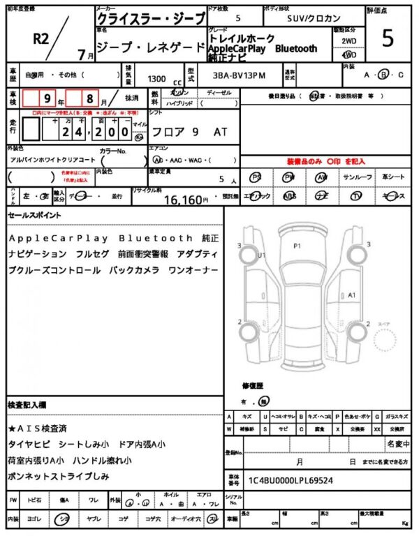 Ref:AUX-19997233 CHRYSLER JEEP JEEP RENEGADE 2020 - Image 18