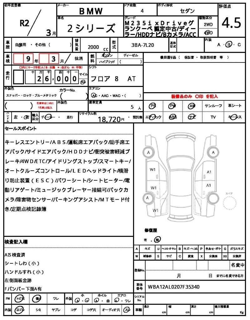 Ref:AUX-20006336 BMW 2 SERIES 2020 - Image 21