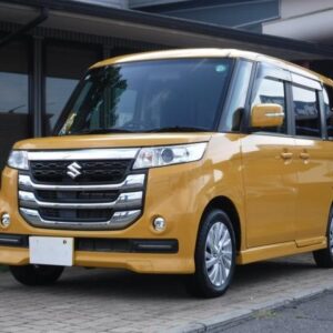 2017 Suzuki Spacia yellow hybrid used car Japan export