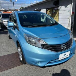 2014 Nissan Note blue gasoline used car Japan export